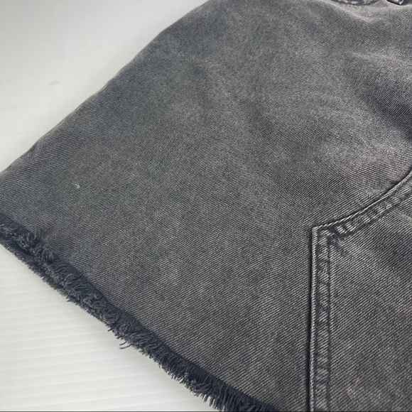 Sportsgirl Distressed Pocket Black Skirt - Size 8 - Picture 5 of 10